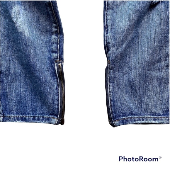 Tobi Distressed Ankle Zipper Jeans, Size 27 - Picture 4 of 7